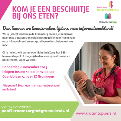 Informatie ochtend kraamverzorgende in opleiding